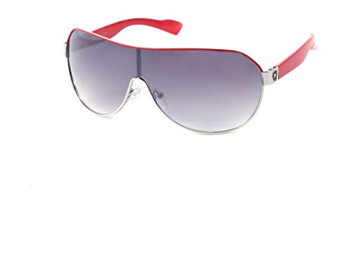 Alsino LOOX Sonnenbrille Herren Damen Retro Pilotenbrille Modell Cancun 102, Variante wählen:LOOX-102 rot von Alsino