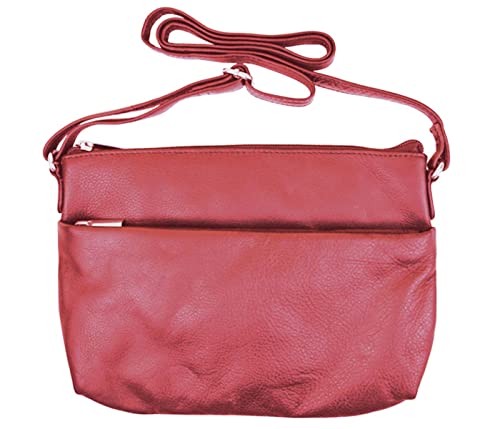 Alsino Handtasche für Damen, Mode Taschen - 26 cm x 17 cm Geschenk Reise Umhängetasche Henkeltasche Kunstledertasche, Farbe wählen:rot von Alsino