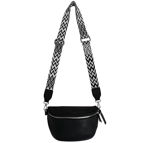 Alsino - Modische Bauchtasche Brusttasche Schultertasche aus Kunstleder | Elegantes Design | Größenverstellbar | Perfekt für Reisen, Alltag & Freizeit | Unisex von Alsino