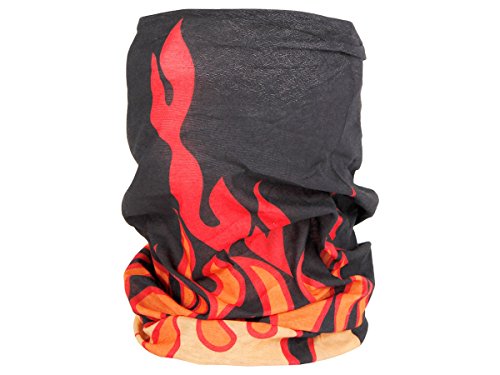 Alsino Multifunktionstuch Schlauchtuch Halstuch Multischal Multiscarf, Variante wählen:MF-145 Flammen rot von Alsino