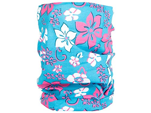 Alsino Multifunktionstuch Schlauchtuch Halstuch Multischal Multiscarf, Variante wählen:MF-155 Blumen türkis rosa von Alsino