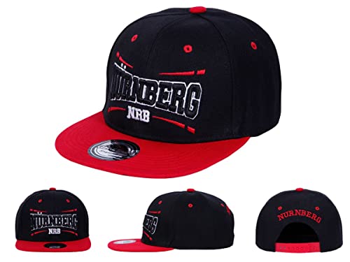 Alsino Nürnberg Snapback Basecap Baseball Mütze Käppi Cap Cappy Schirmmütze - Flacher Schirm, Modell wählen:Nürnberg von Alsino