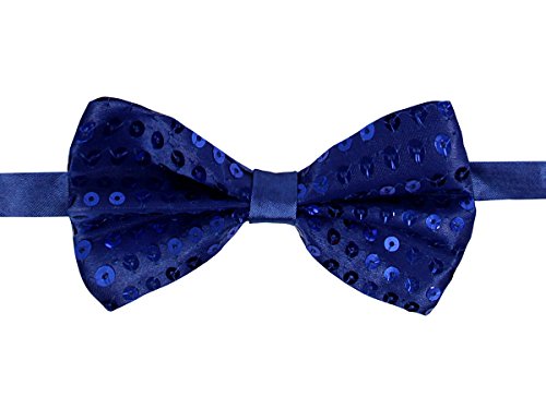 Alsino Pailletten Party Fliege Bowtie Glitzer (Pf-01) Blau, 12x7 cm von Alsino