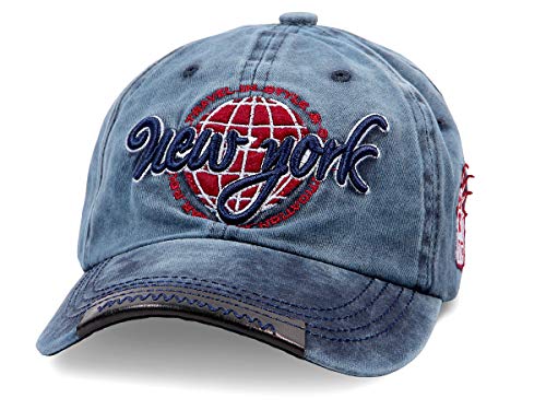 Alsino Trucker Cap Trucker-Mütze Basecap Retro Baseball-Mütze (Cap-211) - Farbe: blau, Größenverstellbar, gebogener Schirm von Alsino