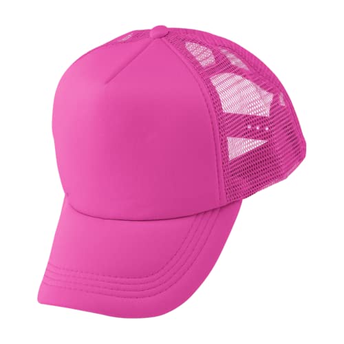 Alsino Trucker Mesh Cap Retro Basecap Käppi Cappy Mütze Unifarben - verstellbare Größe - Pull On Verschluss, Farbe wählen:pink von Alsino