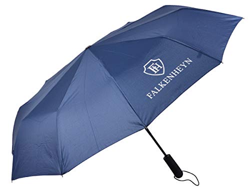Falkenheyn Regenschirm Sturmfest Taschenschirm mit voll-automatischer Auf Zu Automatik Windfest Marine von Alsino