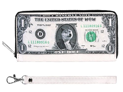 Geldbörse Damen Herren Comic Portemonnaie Sprüche Vintage Reißverschluss Geldbeutel von Alsino, Variante wählen:BT-176 Dollar von Alsino