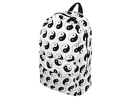 Rucksack All Over Print Look Kinder Schulrucksack Freizeit Tasche von Alsino, Variante wählen:Ruck-a045 Yin Yang von Alsino