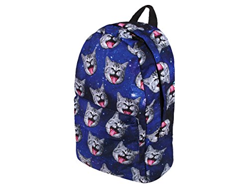 Rucksack All Over Print Look Kinder Schulrucksack Freizeit Tasche von Alsino, Variante wählen:Ruck-a047 Katze Galaxy von Alsino