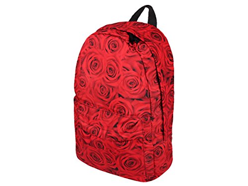 Rucksack All Over Print Look Kinder Schulrucksack Freizeit Tasche von Alsino, Variante wählen:Ruck-a044 Rosen von Alsino