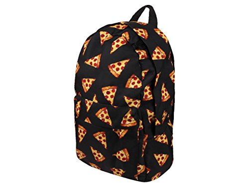 Alsino Rucksack Emojicon Print Look Kinder Schulrucksack Freizeit Tasche Schulranzen, Variante wählen:Ruck-a022 Pizza von Alsino