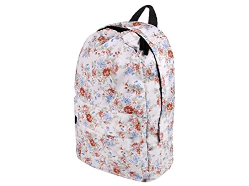 Rucksack Print Look Kinder Schulrucksack Freizeit Tasche Schulranzen von Alsino, Variante wählen:Ruck-a001 Blumen von Alsino