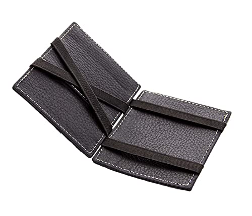 Alsino Slim Wallet Geldbörse Mini Kartenetui mit Münzfach Portmonnaie aus Leder in Schwarz für Damen und Herren, Farbe wählen:braun von Alsino