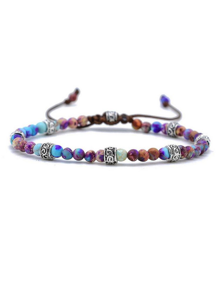 Alster Herz Armband Damen Energiearmband, feines Yoga Armband Jaspis, Geschenk Frau, J0462 (1-tlg), verstellbare Länge von Alster  Herz