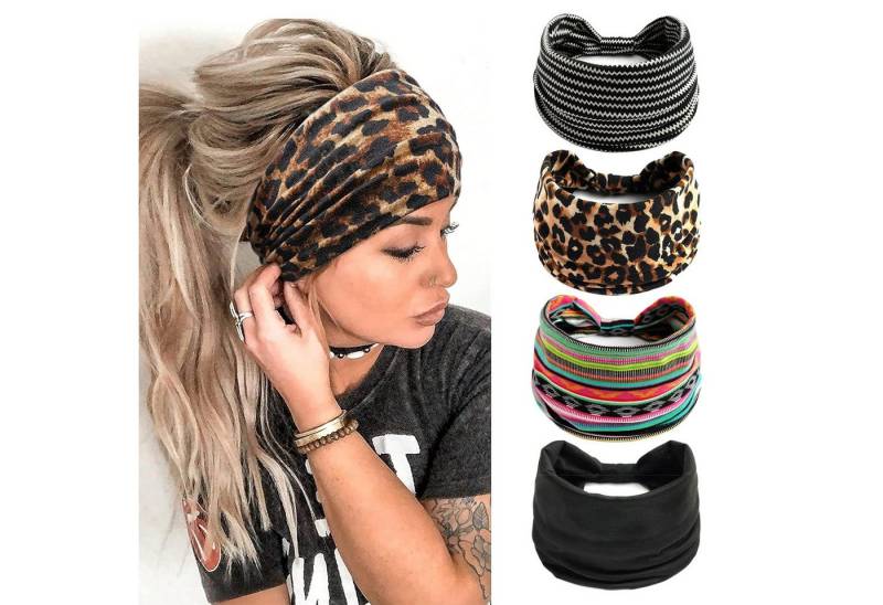 Alster Herz Haarband Haarband Damen bunt, Stirnband für Yoga und Sport Hairband, A0568, 8-tlg., weich, sehr angenehm zu tragen von Alster  Herz