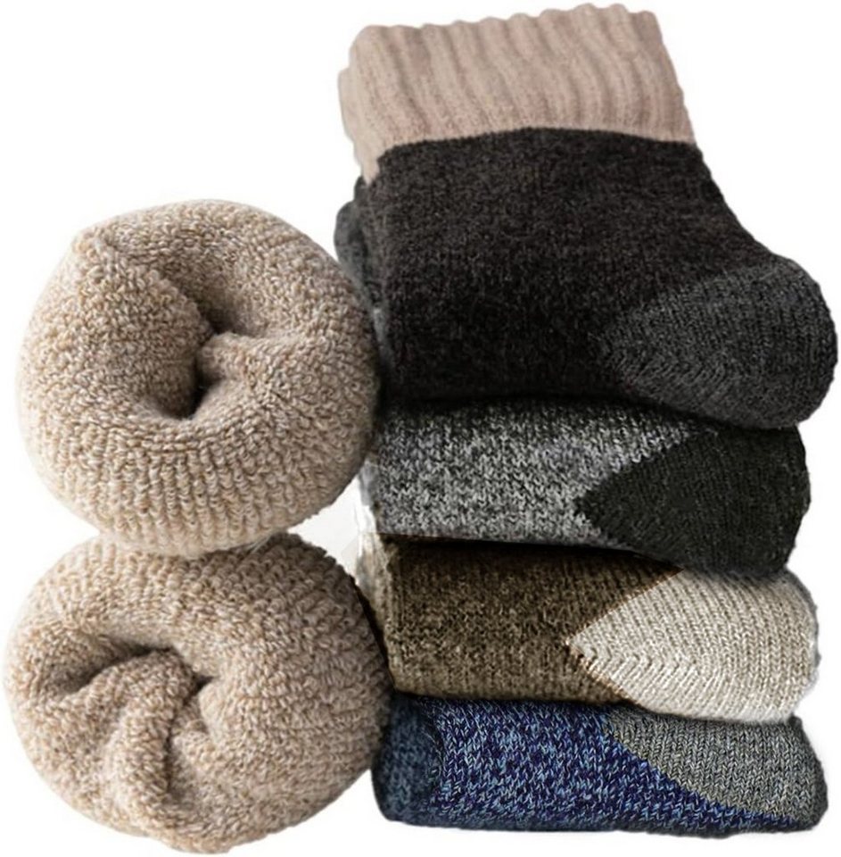 Alster Herz Thermosocken 3 Paar Warme Winter Thermosocken, Socken mit Frottee 37-44, A0514 (3-Paar) für Damen Herren, hält sehr warm von Alster  Herz