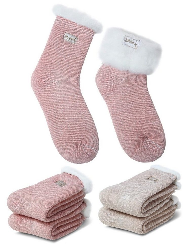 Alster Herz Thermosocken Damen Kuschelsocken Warme Haussocken, Sweet", A0319 (1-Paar) Extra warm für kältere Tage" von Alster  Herz