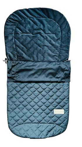 Altabebe (AL2750-02 Übergangsfußsack, Sommerfußsack, für alle gängigen Kinderwagen Buggys und Jogger, Farbe: schwarz-schwarz von Altabebe