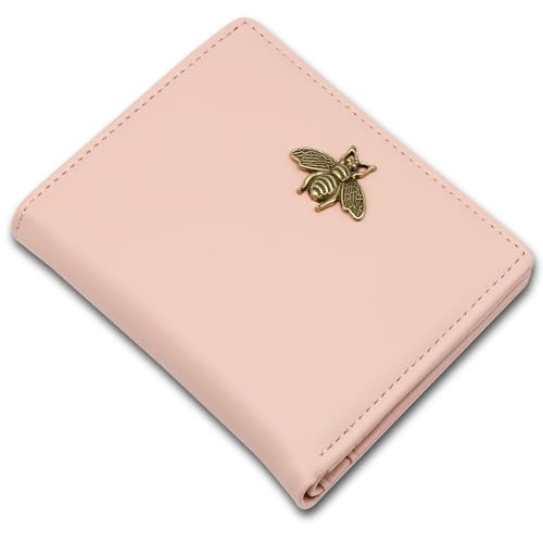 Altally Kleine Frauen Geldbörse RFID Blocking Bifold Pocket Wallet Slim Compact Damen Geldbörse Mini Geldbörsen Für Frauen, Pink, RFID-Geldbörse von Altally