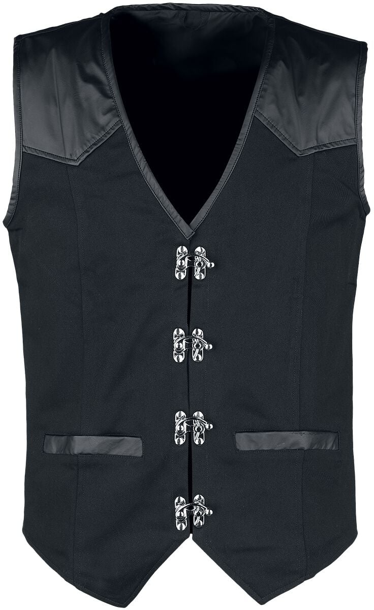 Altana Industries - Gothic Weste - Vest - S bis XXL - für Männer - Größe S - schwarz Altana Industries - Gothic Weste - Vest - S bis XXL - für Männer - Größe S - schwarz von Altana Industries