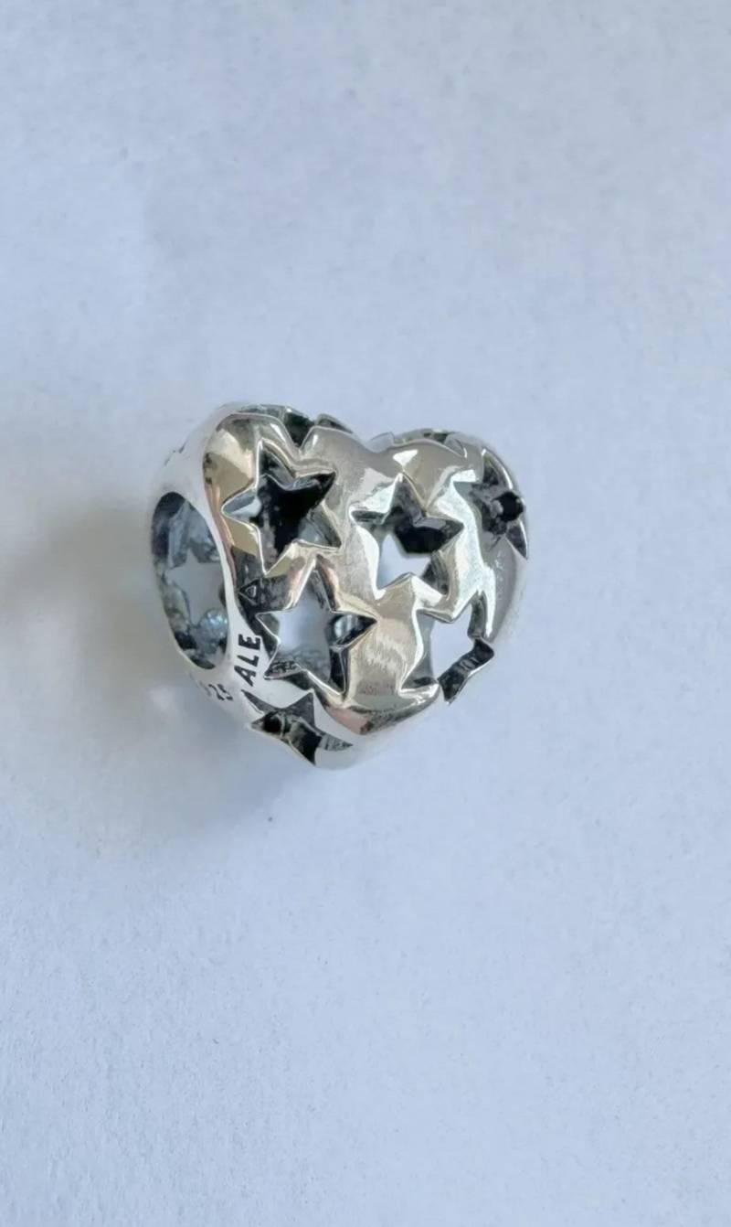Authentisch Original Pandora Charm Sternenhimmel Herz 791393 Sterlingsilber 925 Neu Bead Ale New von Altarshopp