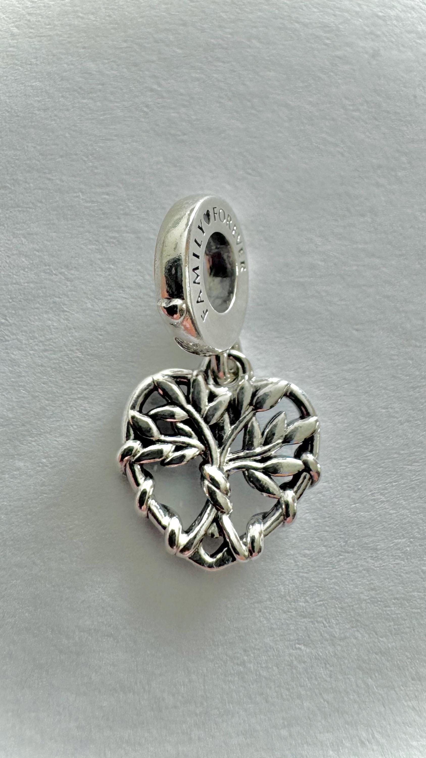 Original Pandora Herz Familienstammbaum Charm Anhänger 799149C00 Sterling-Silber 925 Ale Neu von Altarshopp