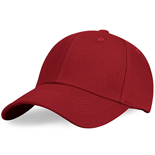 Altartar Baseball Cap für Herren und Damen, Unisex Kappe Trucker Cap Basecap Sommer Baseballhute Outdoor Verstellbar Erwachsenen Classic Sport Hüte Guard Mütze Weinrot von Altartar