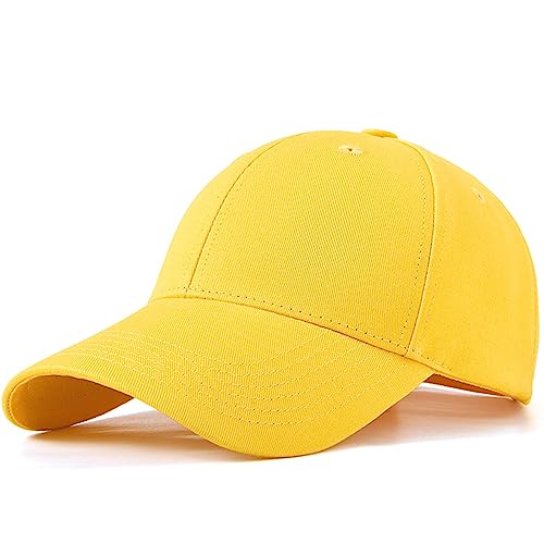 Altartar Baseball Cap Herren Trucker Cap, Sonnenschutz Sonnenhut Baumwolle Baseballkappe Damen Sport Cap Unisex Baseballmütze Zitronengelb von Altartar