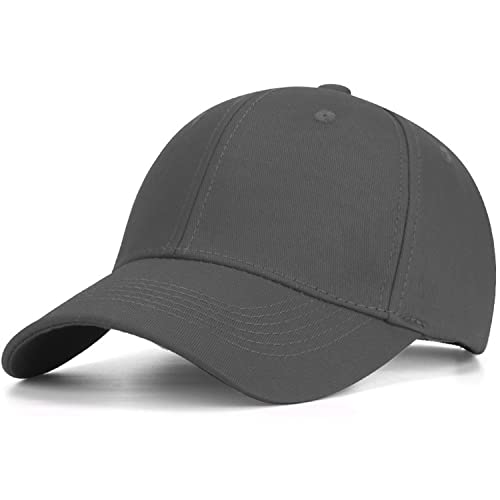 Baseball Cap Herren Damen Kappe, Verstellbare Baumwolle Outdoor Running Freizeit Basecap Baseballkappe Athletic Mütze einstellbar für Draussen Sport oder auf Reisen Dunkelgrau von Altartar