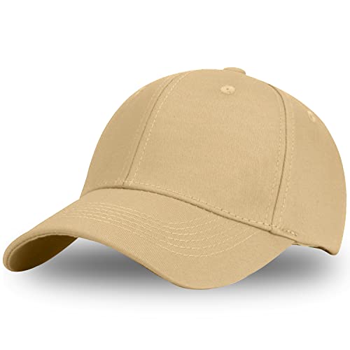 Baseball Cap Herren Damen Kappe, Verstellbare Baumwolle Outdoor Running Freizeit Basecap Baseballkappe Athletic Mütze einstellbar für Draussen Sport oder auf Reisen Khaki von Altartar