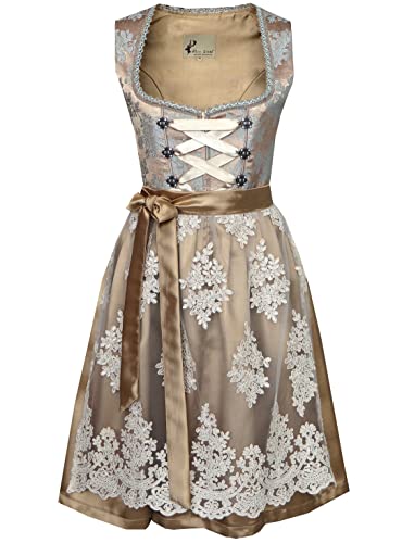 Alte Liebe 2tlg. Damen Dirndl A330, Gold, 46 von Alte Liebe