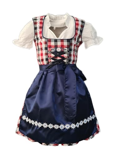 Alte Liebe Trachtenkleid 3tlg. Kinder Dirndl Mädchen Kleid Gr. 104,110,116,122,128,134,140,146,152 von Alte Liebe