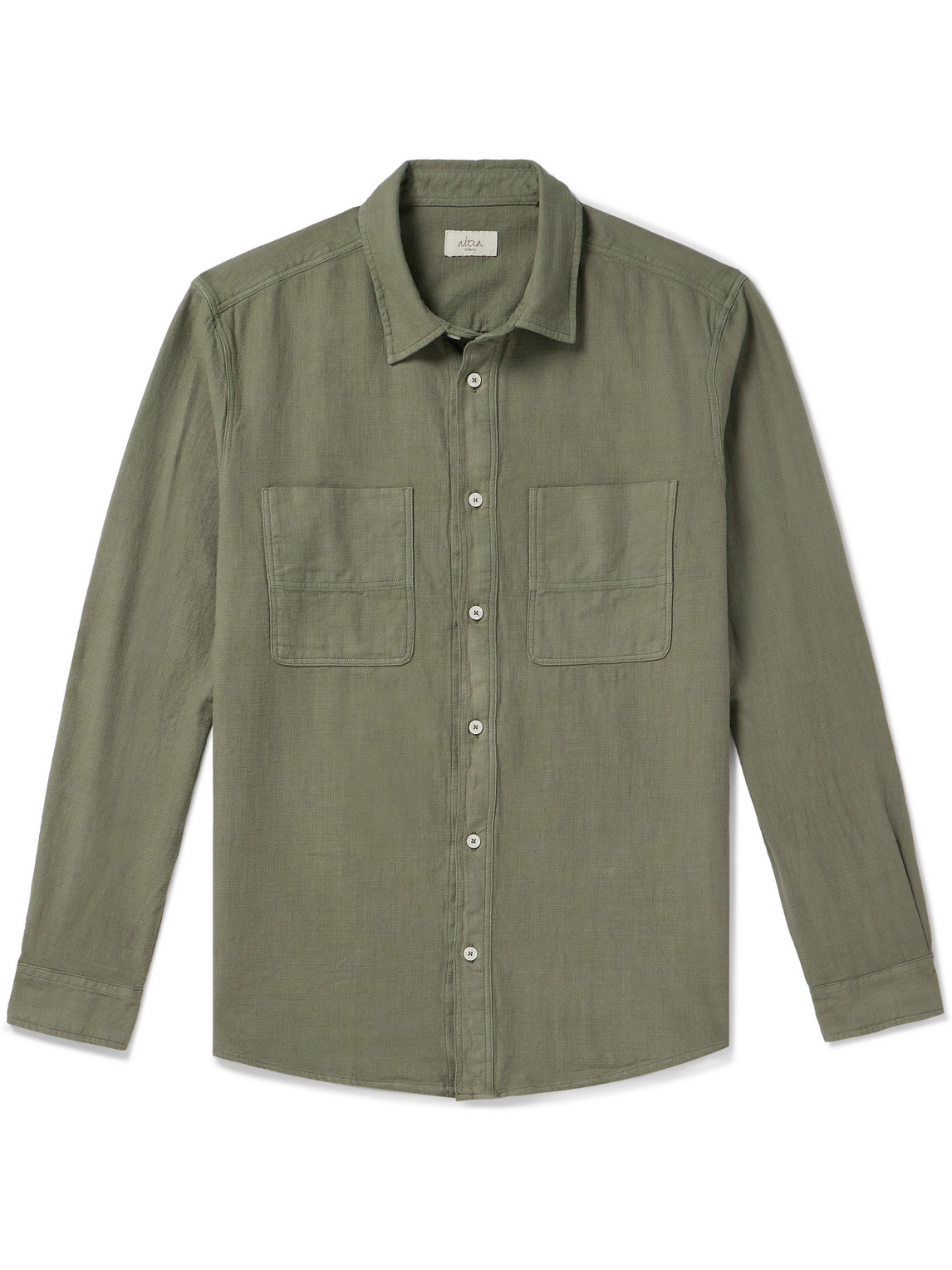Altea - Brando Cotton-Twill Shirt - Men - Green - XXL von Altea