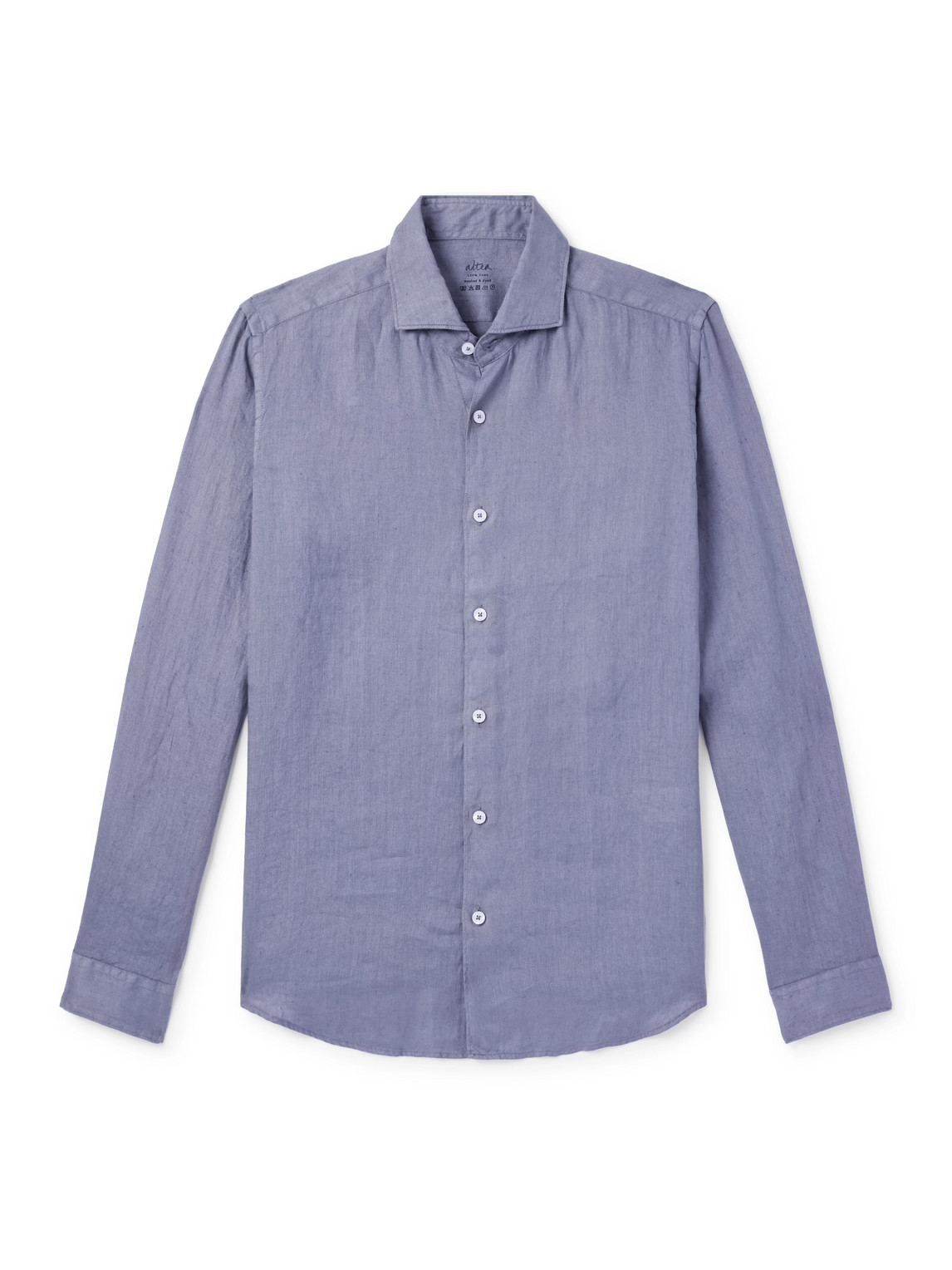 Altea - Mercer Cutaway-Collar Linen Shirt - Men - Blue - XL von Altea