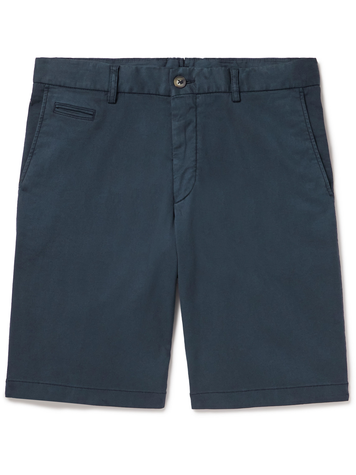 Altea - Milano Straight-Leg Lyocell and Cotton-Blend Bermuda Shorts - Men - Blue - IT 50 von Altea