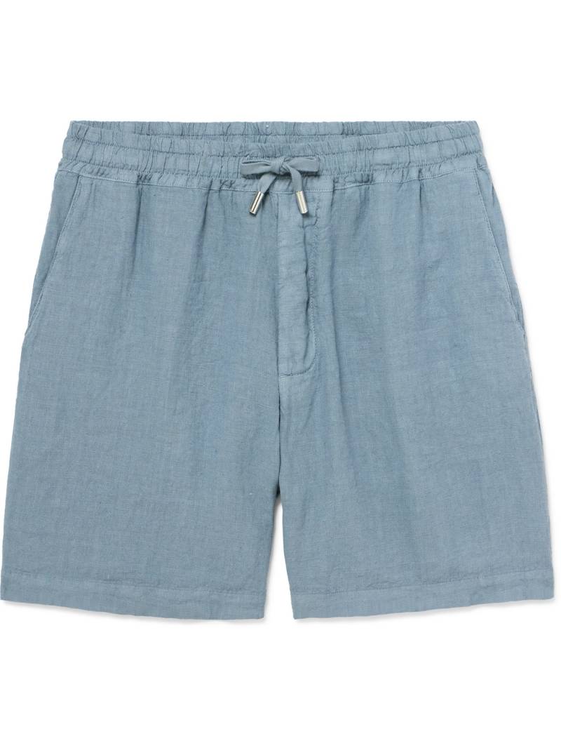 Altea - Samuel Straight-Leg Linen Drawstring Shorts - Men - Blue - XXL von Altea
