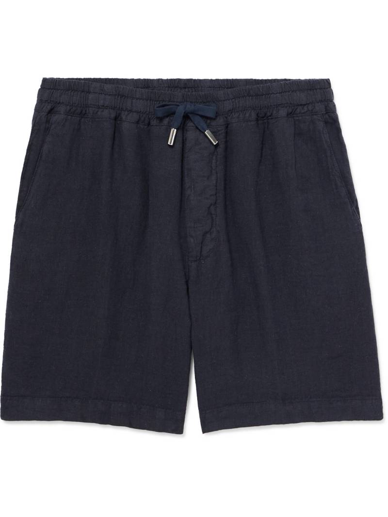 Altea - Samuel Straight-Leg Linen Drawstring Shorts - Men - Blue - XXL von Altea
