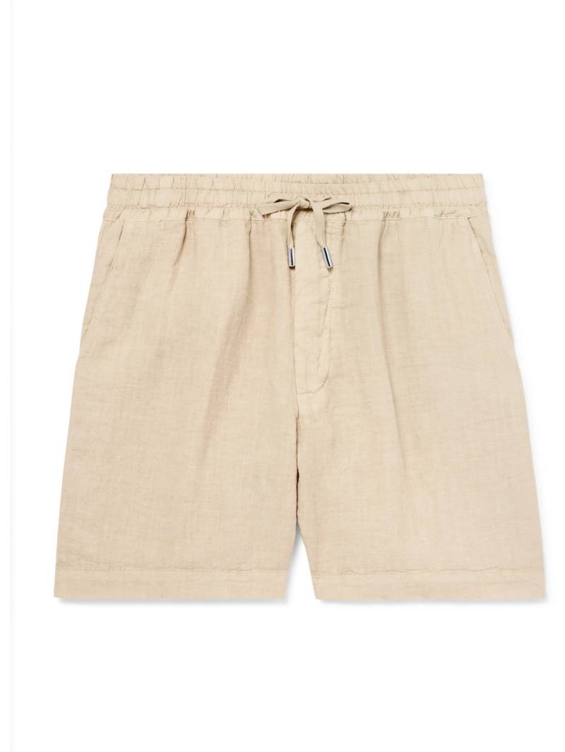 Altea - Samuel Straight-Leg Linen Drawstring Shorts - Men - Neutrals - XXXL von Altea