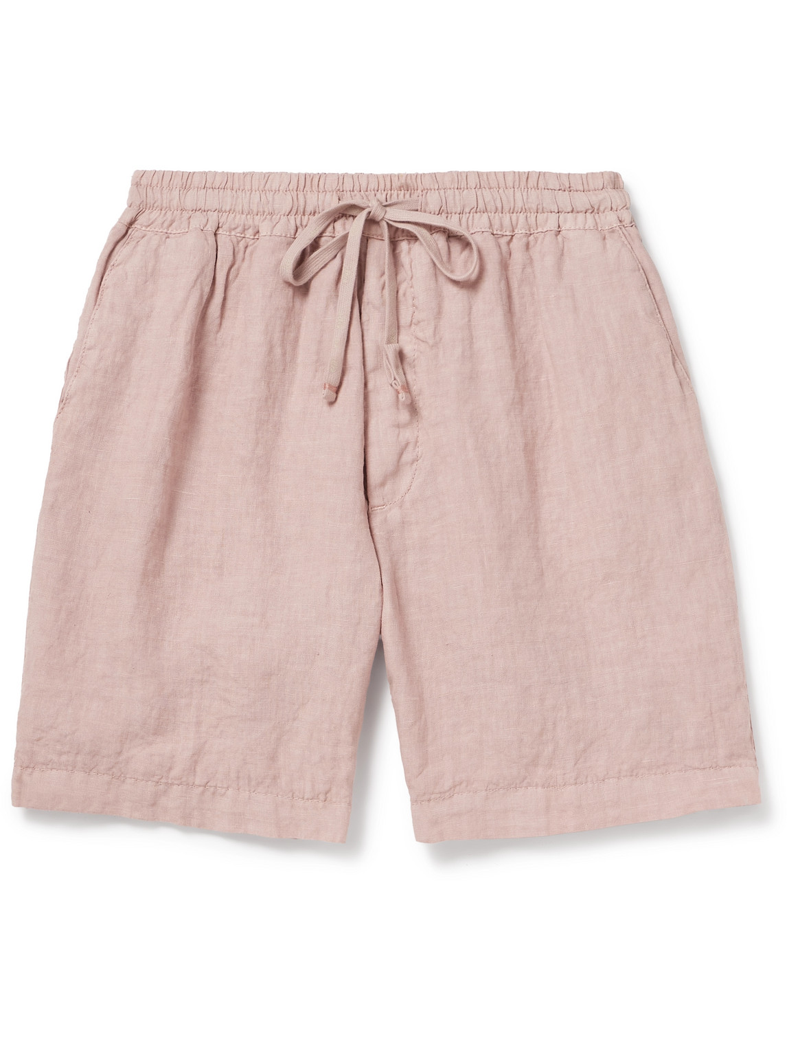 Altea - Samuel Straight-Leg Linen Drawstring Shorts - Men - Pink - XXL von Altea