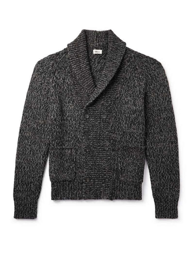 Altea - Shawl-Collar Double-Breasted Knitted Cardigan - Men - Brown - XXL von Altea