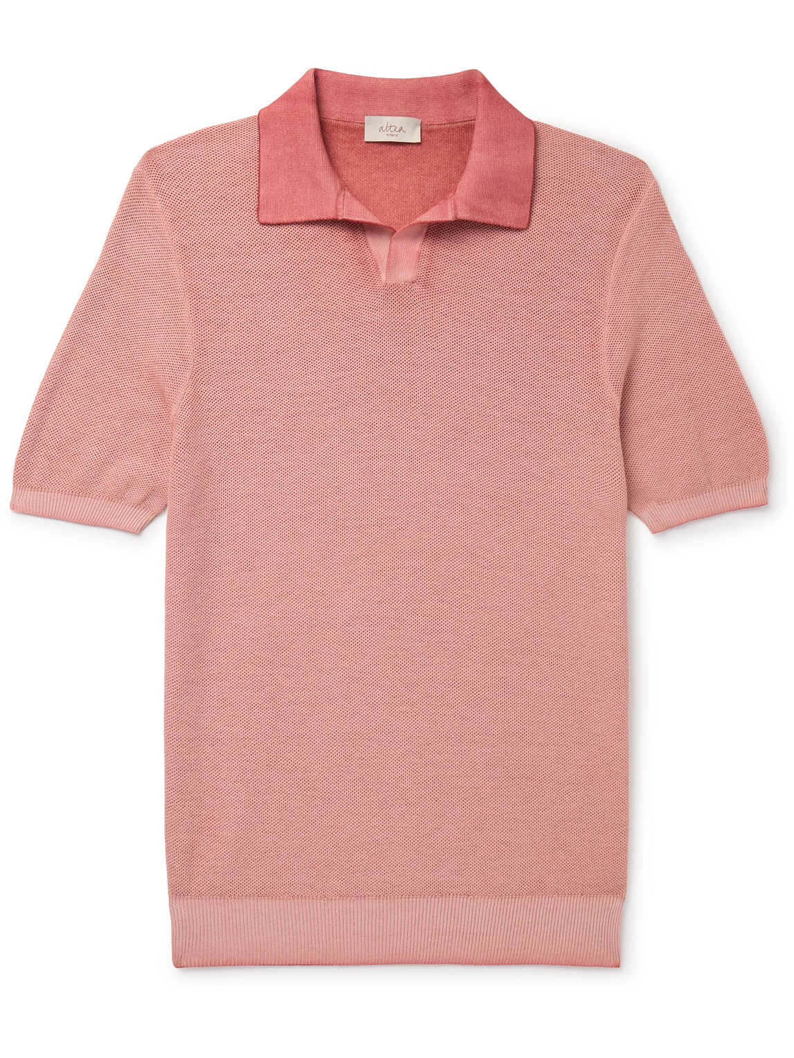 Altea - Slim-Fit Cotton-Piqué Polo Shirt - Men - Pink - M von Altea