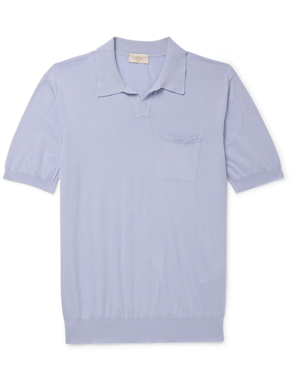 Altea - Slim-Fit Garment-Dyed Cotton Polo Shirt - Men - Blue - XXL von Altea