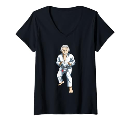 Damen Lustiges brasilianisches Jiu Jitsu T-Shirt mit V-Ausschnitt Damen Lustiges brasilianisches Jiu Jitsu T-Shirt mit V-Ausschnitt von Alter Mann Jiu Jitsu Shirt Geschenk