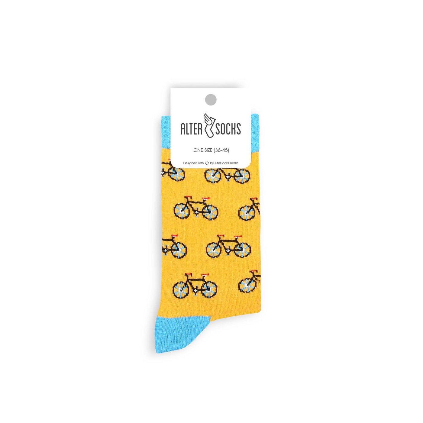 AlterSocks Freizeitsocken Lustige Socken Fahrrad Socken Damen & Herren Unisex Größe 36 – 45 von AlterSocks