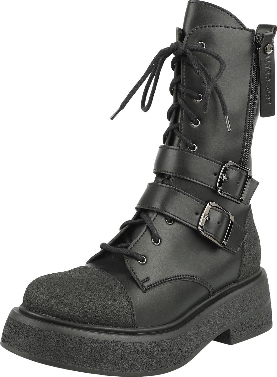 Altercore - Gothic Boot - Riley Vegan - EU36 bis EU41 - für Damen - Größe EU36 - schwarz von Altercore