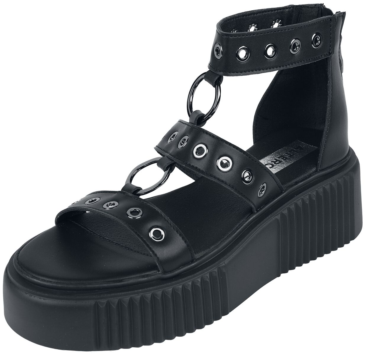 Altercore - Gothic Sandale - Piper Vegan - EU36 bis EU41 - für Damen - Größe EU37 - schwarz von Altercore