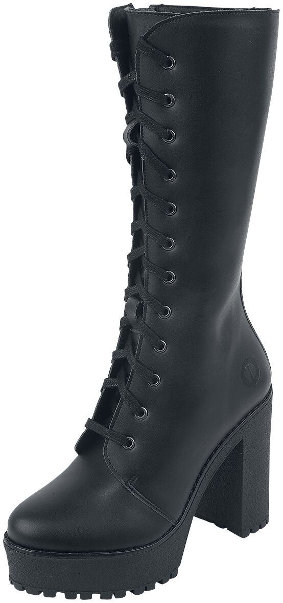 Altercore - Gothic Stiefel - Alexa Vegan - EU36 bis EU40 - für Damen - Größe EU37 - schwarz von Altercore