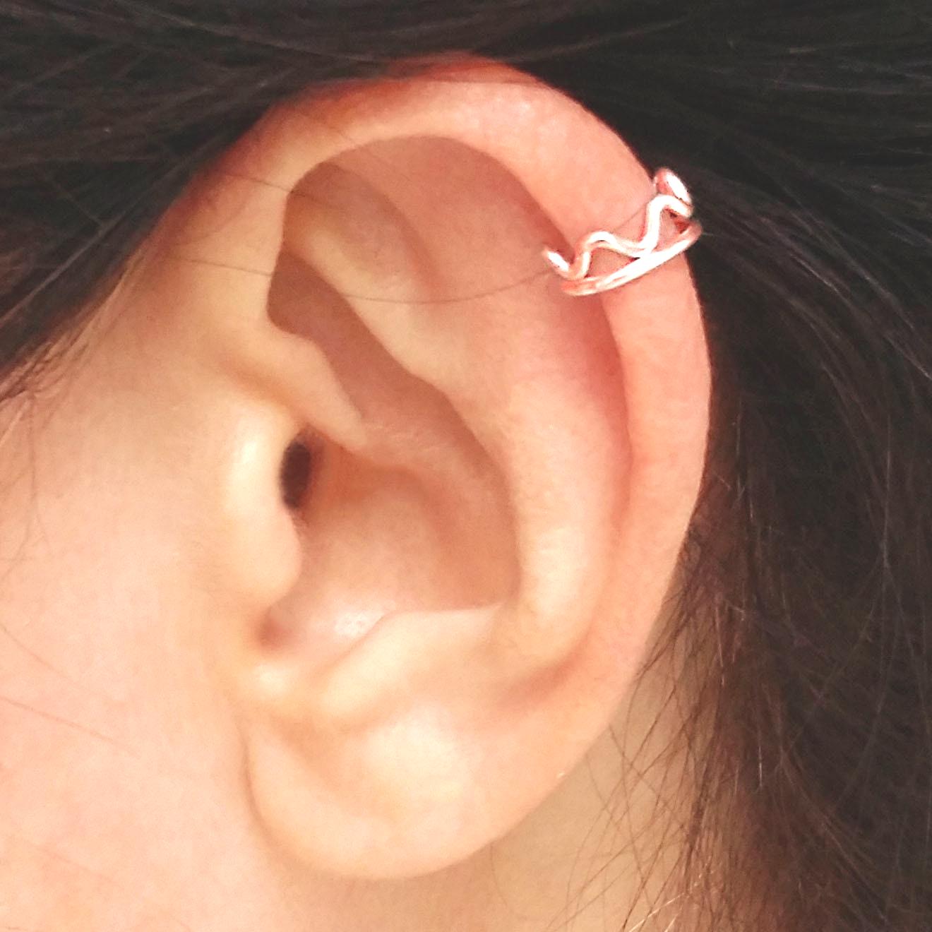 Helix Ohrmanschette/Gold Ohr Wickeln/sterling Silber Manschette/Rose Gold Manschette/Ohne Piercing/Handgefertigte Manschetten/Geburtstagsgeschenk von AlteredElegance