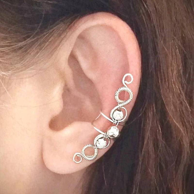 Silber Ohrmanschette Versilbert Ohr Wickeln von AlteredElegance