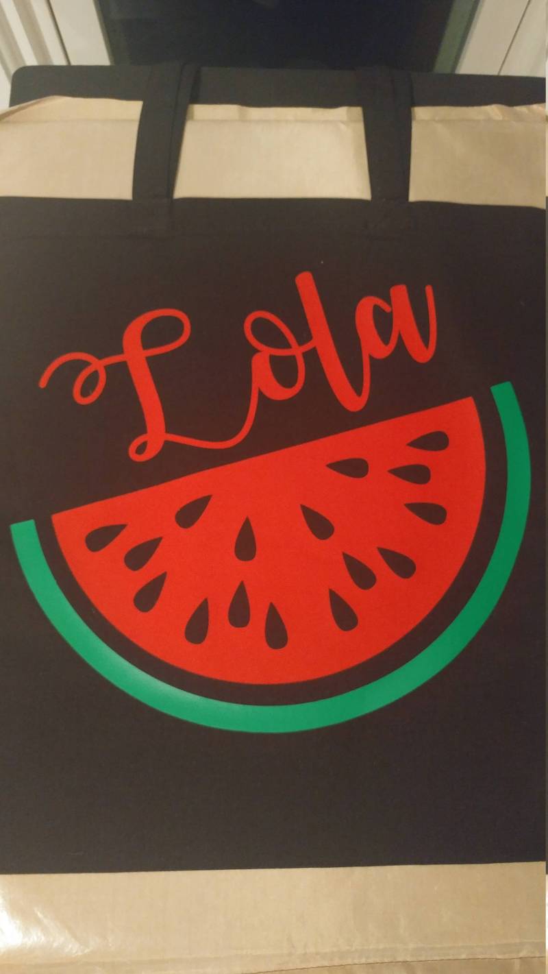 Personalisierte Wassermelone Einkaufstasche von AlteredGoodsStore